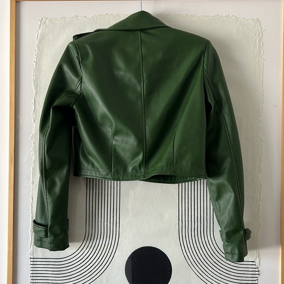 AVEC LE FILLES FAUX LEATHER JACKET ANTHROPOLOGIE - Picture 4 of 14